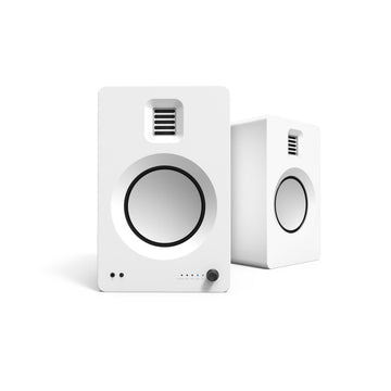Kanto TUK 260W Powered Bookshelf Speakers with Headphone Out, USB Input, Dedicated Phono Pre-amp, Bluetooth - Pair, Matte White-Kanto-Mood