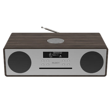 Majority Oakington Bluetooth, DAB Radio & CD Player-Walnut-Majority-Mood