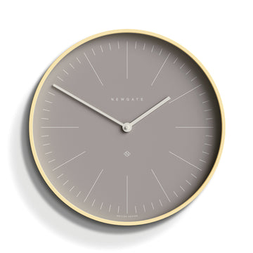 Newgate Mr Clarke Clock Pale Wood Clay Grey Dial*-Newgate-Mood
