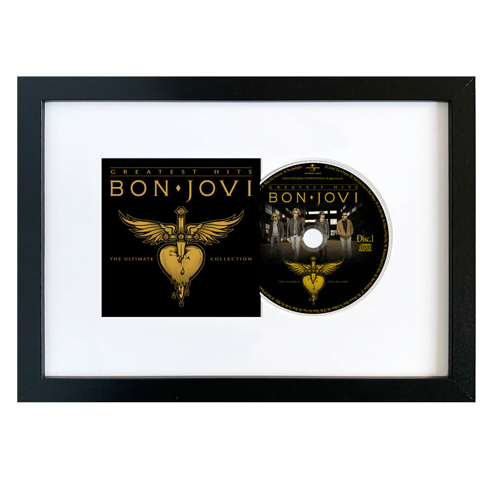 Bon Jovi - Bon Jovi Greatest Hits - CD Framed Album Art-CD Art-Mood