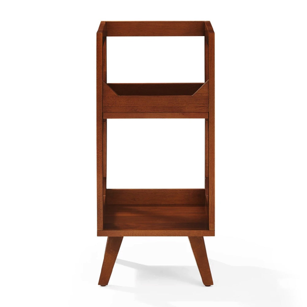 Crosley Asheville Small Record Player Stand -  Walnut