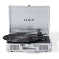 Crosley Cruiser Bluetooth Portable Turntable + Crosley Turntable Stand Bundle - Silver-Crosley-Mood