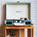 Crosley Cruiser Bluetooth Portable Turntable - Turquoise + Bundled Majority D40X Bluetooth Speakers*-Crosley-Mood