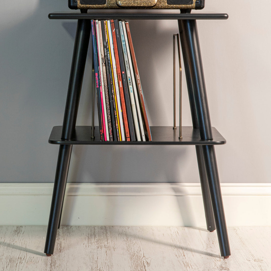 Crosley Manchester Turntable Stand - Black-Crosley-Mood