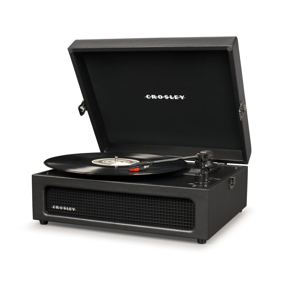 Crosley Voyager Black - Bluetooth Portable Turntable & Record Storage Crate-Crosley-Mood