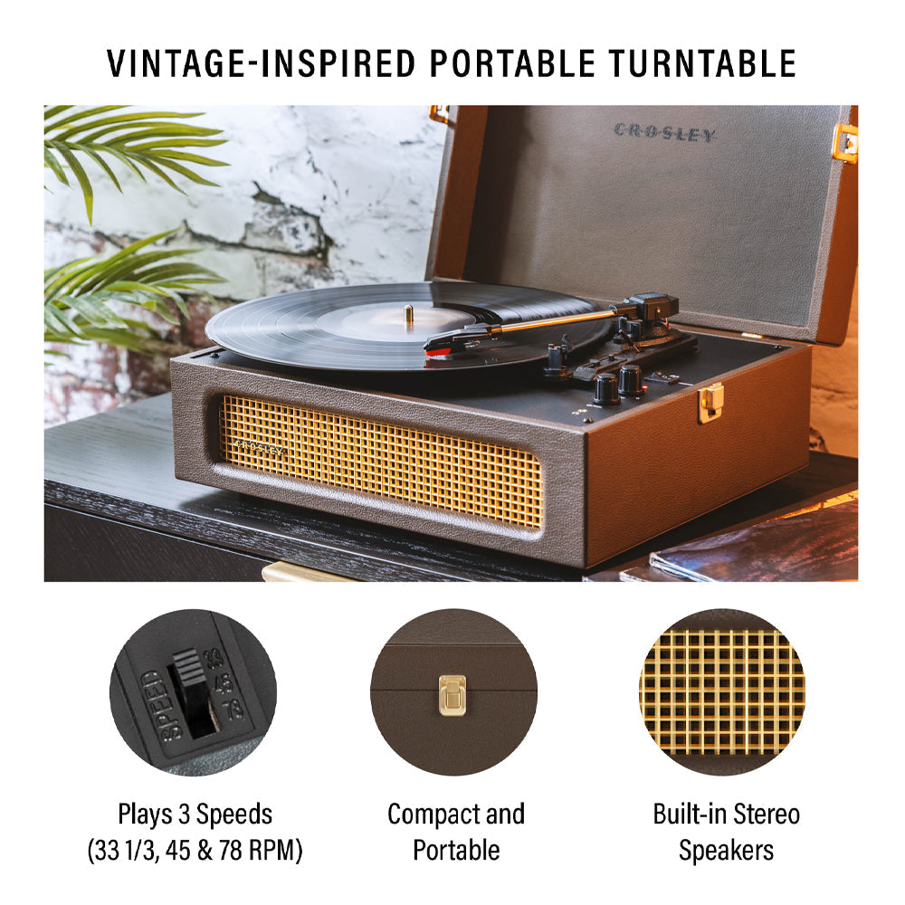 Crosley Voyager Bluetooth Portable Turntable - Cocoa-Crosley-Mood