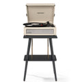 Crosley Voyager Bluetooth Portable Turntable + Crosley Turntable Stand Bundle - Dune-Crosley-Mood