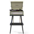 Crosley Voyager Bluetooth Portable Turntable + Crosley Turntable Stand Bundle - Sage-Crosley-Mood