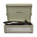 Crosley Voyager Bluetooth Portable Turntable - Sage + Gadhouse Vinyl Rack Bundle - Black-Crosley-Mood