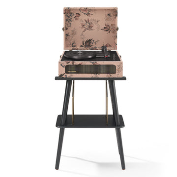 Crosley Voyager Bluetooth Portable Turntable + Turntable Stand Bundle - Floral-Crosley-Mood