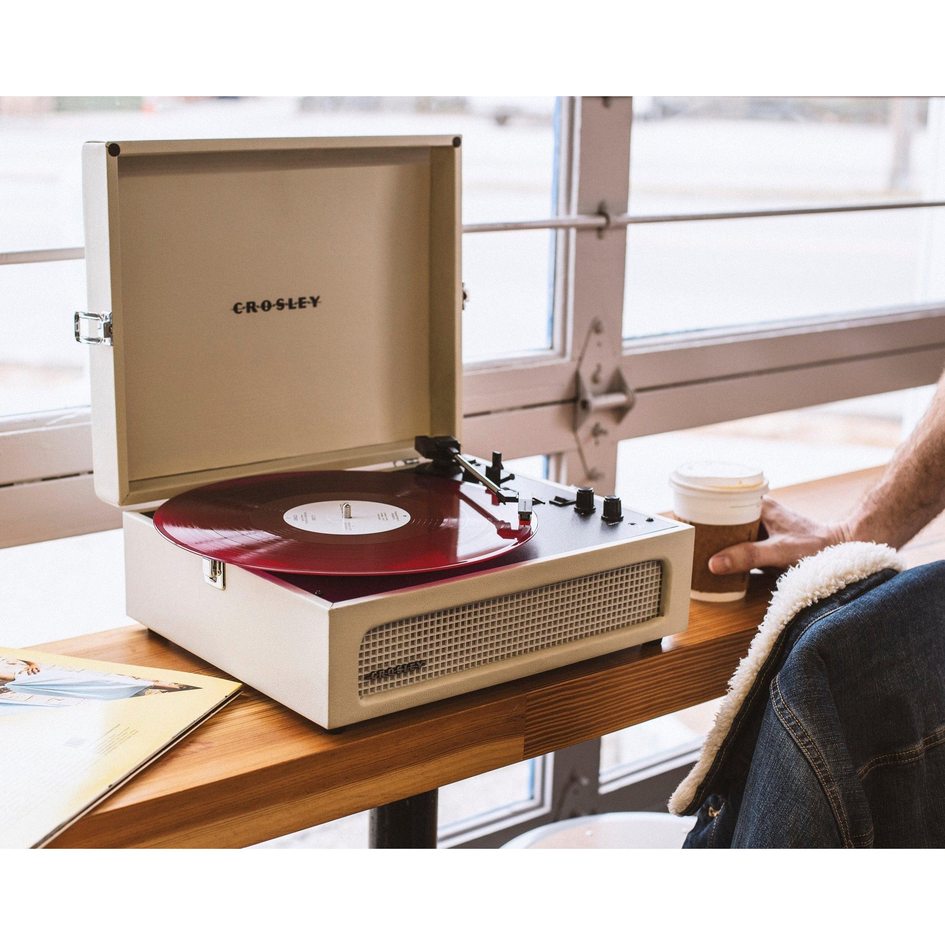 Crosley Voyager Dune - Bluetooth Portable Turntable-Crosley-Mood