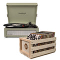 Crosley Voyager Sage - Bluetooth Portable Turntable & Record Storage Crate-Crosley-Mood