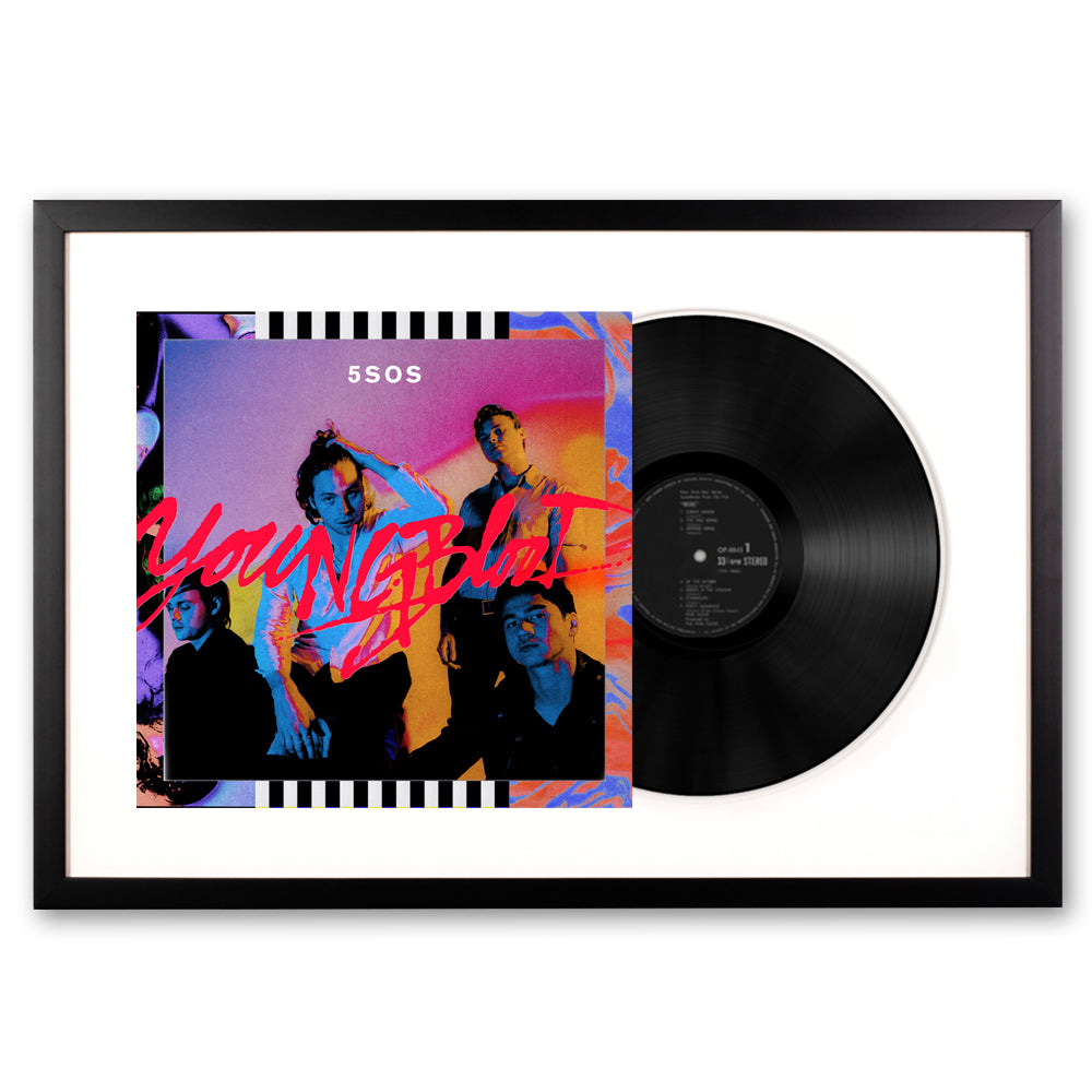 Framed 5 Seconds of Summer Youngblood Vinyl Album Art-Vinyl Art-Mood