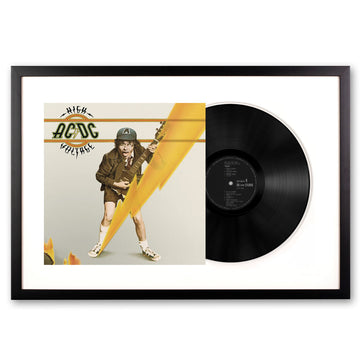 Framed AC/DC High Voltage Vinyl Album Art-Vinyl Art-Mood