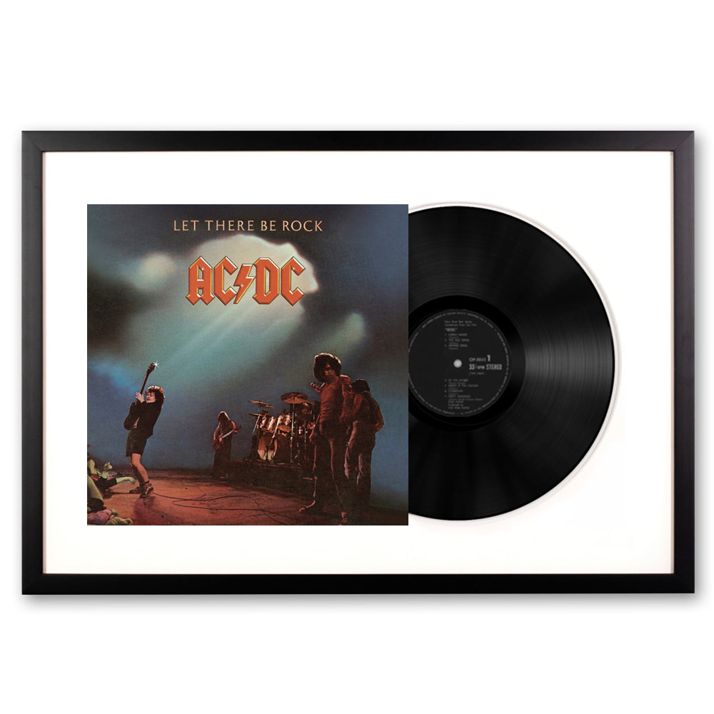 Framed AC/DC Let there Be Rock Vinyl Album Art-Vinyl Art-Mood