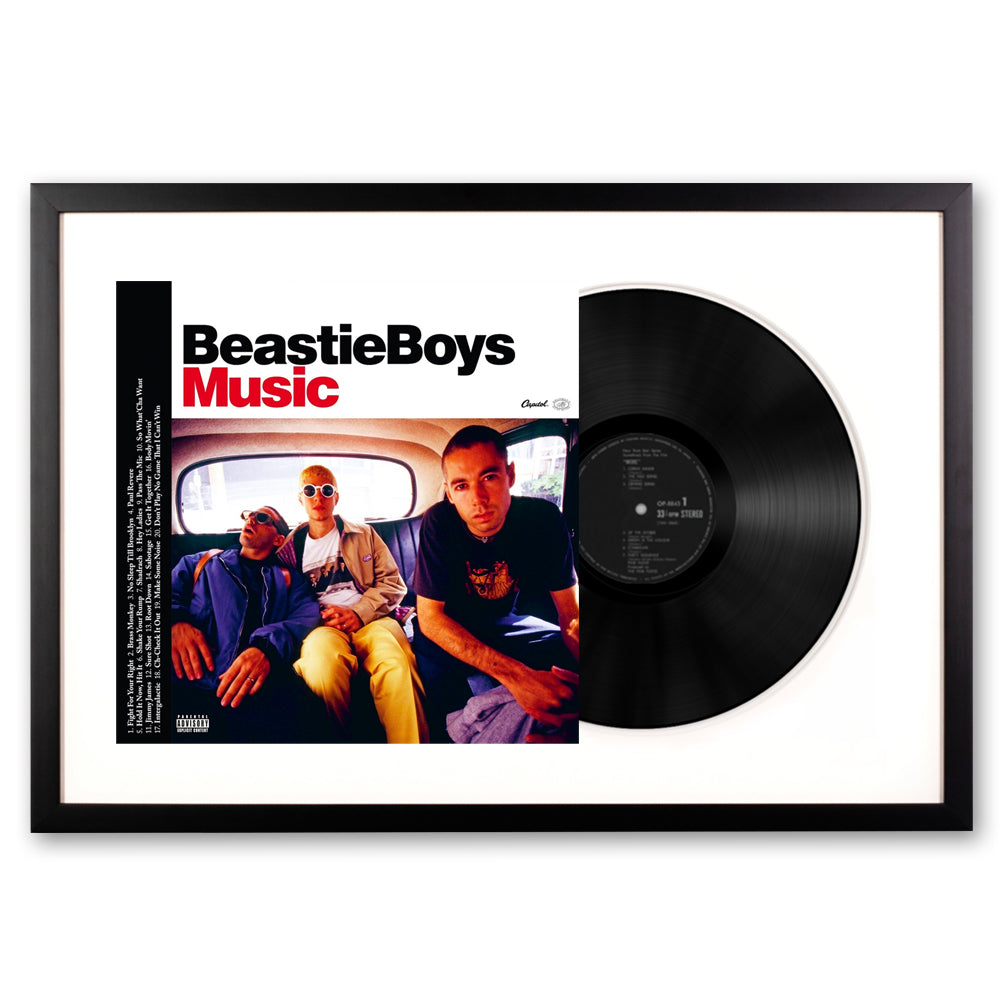 Framed Beastie Boys - Beastie Boys Music - 2LP Vinyl Album Art-Vinyl Art-Mood