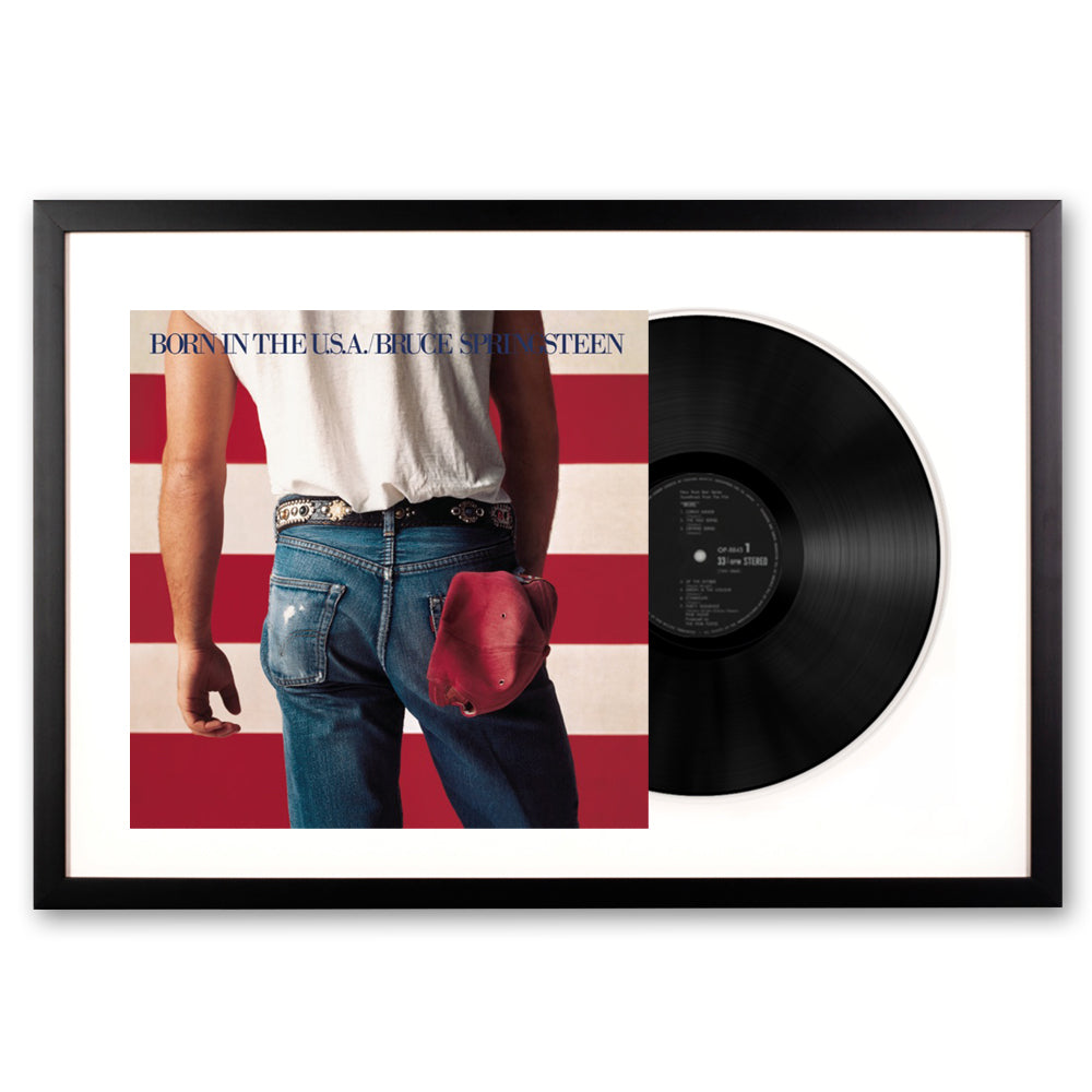 Framed Bruce Springsteen Born in the U.S.A Vinyl Album Art-Vinyl Art-Mood