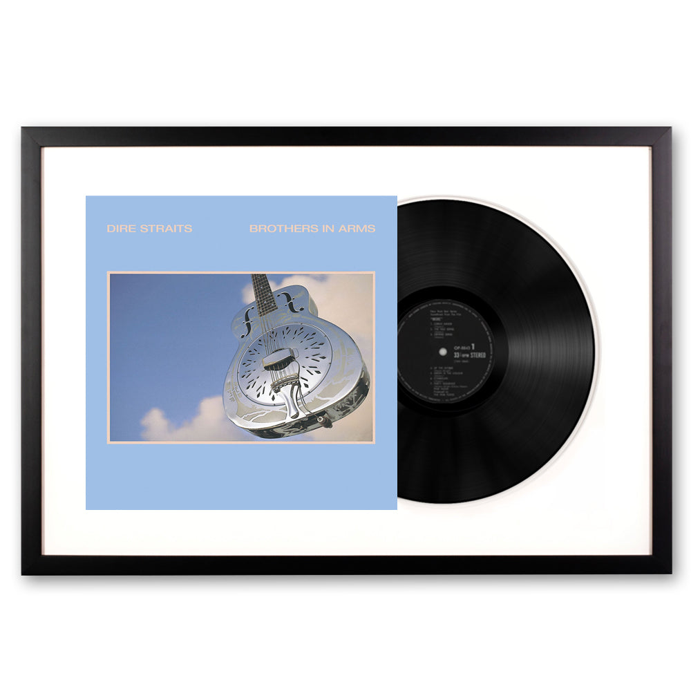 Framed Dire Straits Brothers in Arms - Double Vinyl Album Art-Vinyl Art-Mood
