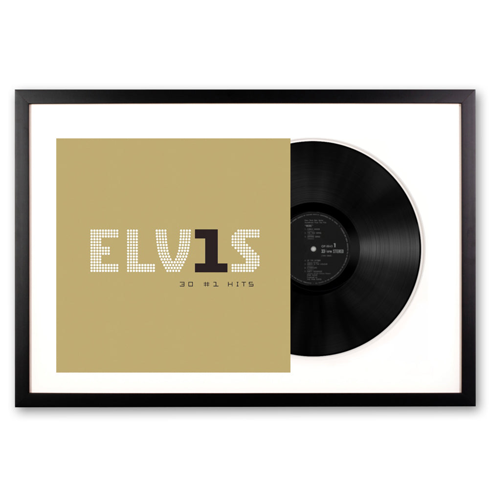 Framed Elvis Presley Elvis 30 #1 Hits Vinyl Album Art-Vinyl Art-Mood