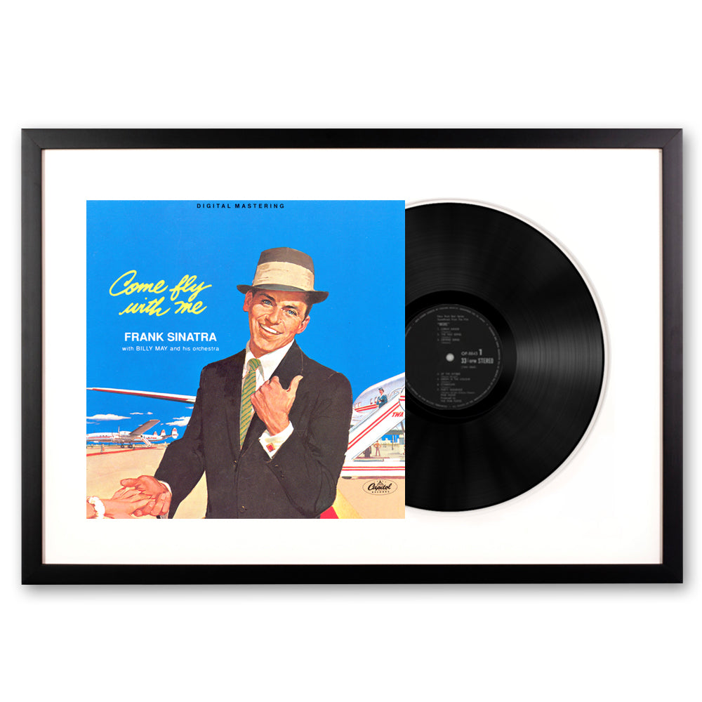Framed Frank Sinatra - Come Fly with Me - Vinyl Album Art-Vinyl Art-Mood