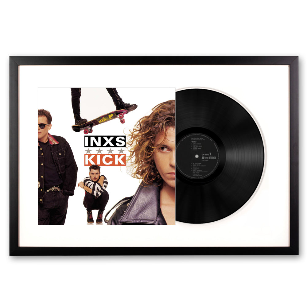 Framed INXS Kick - Vinyl Album Art-Vinyl Art-Mood