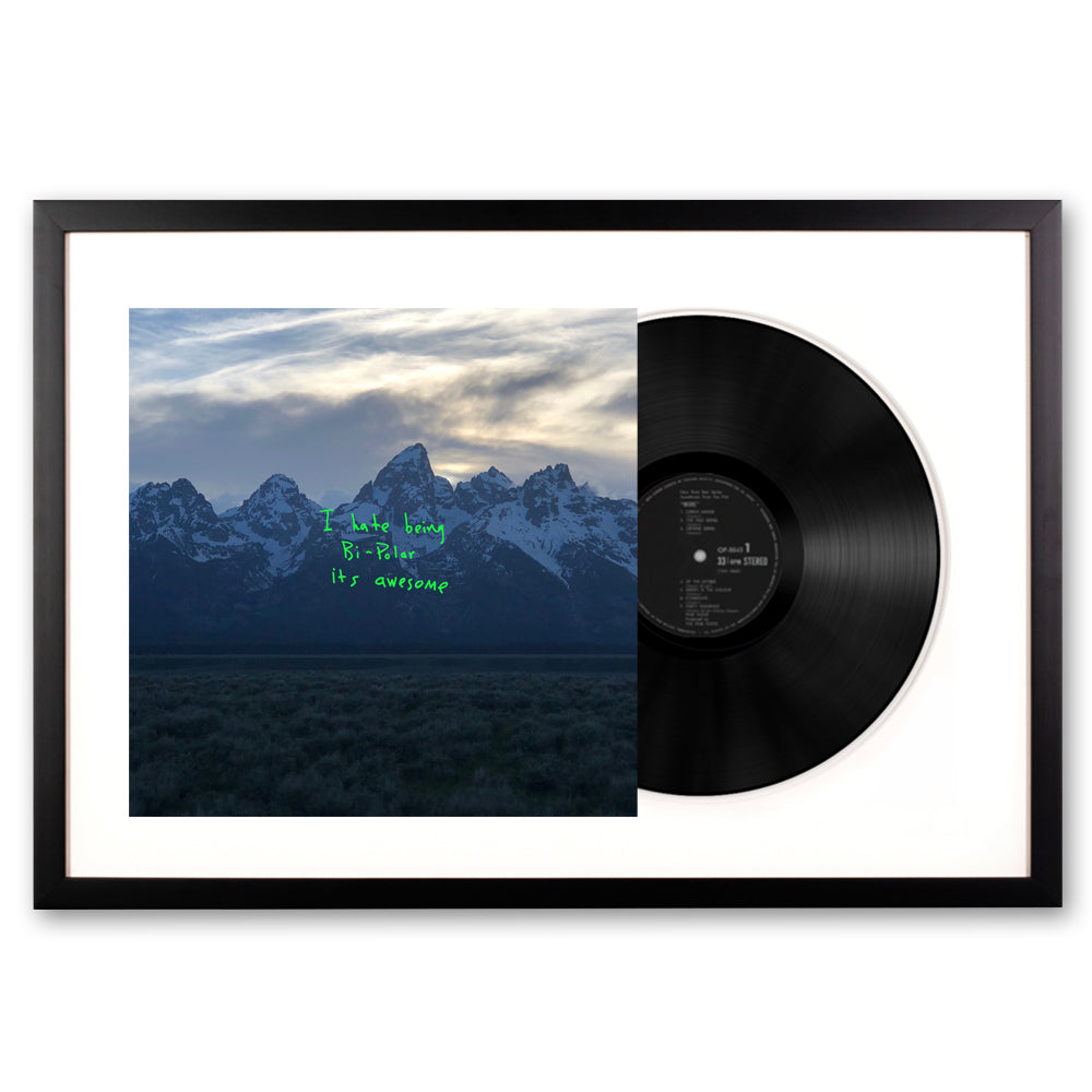 Framed Kanye West - Ye - Vinyl Album Art-Vinyl Art-Mood