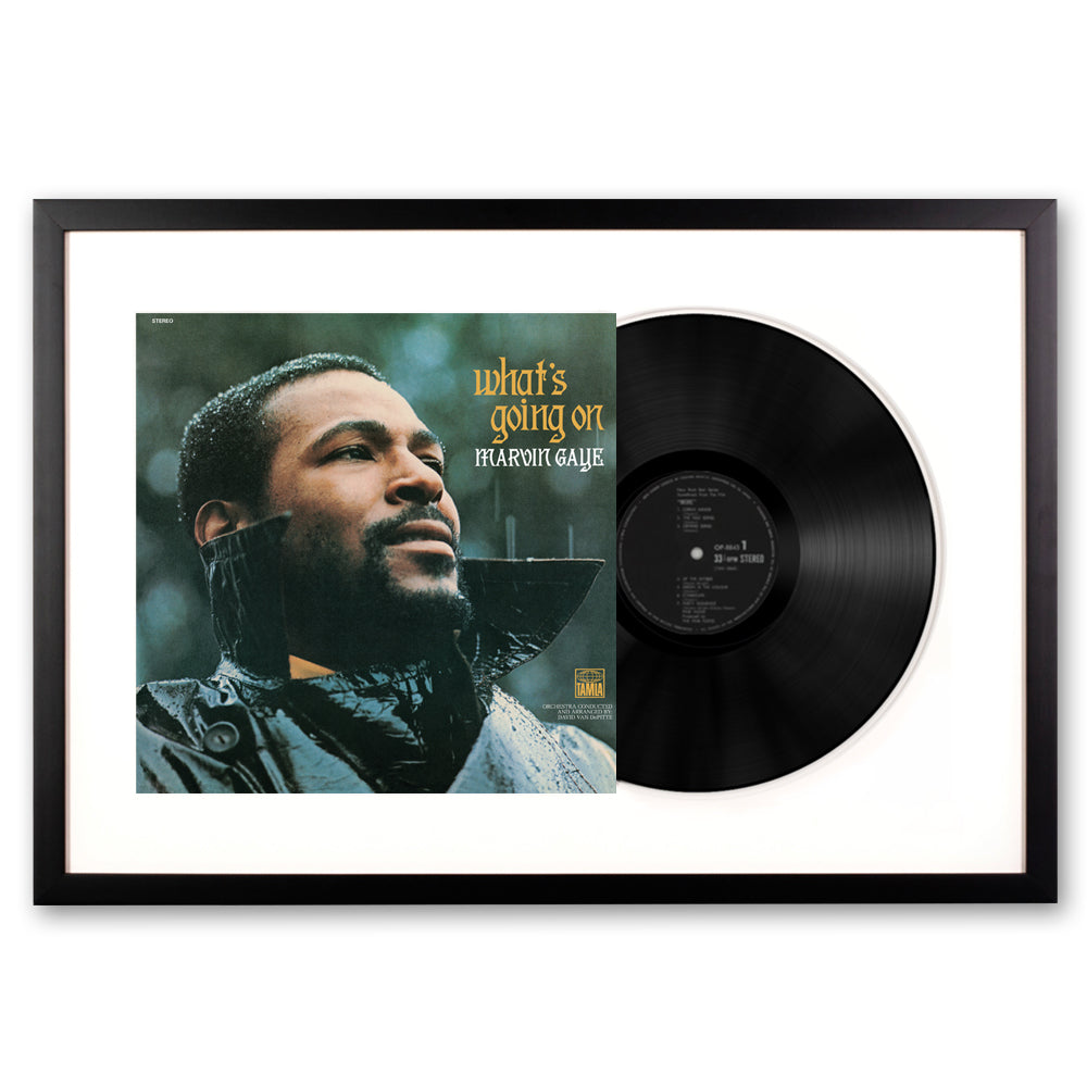 Framed Marvin Gaye What's Going On - Vinyl Album Art-Vinyl Art-Mood