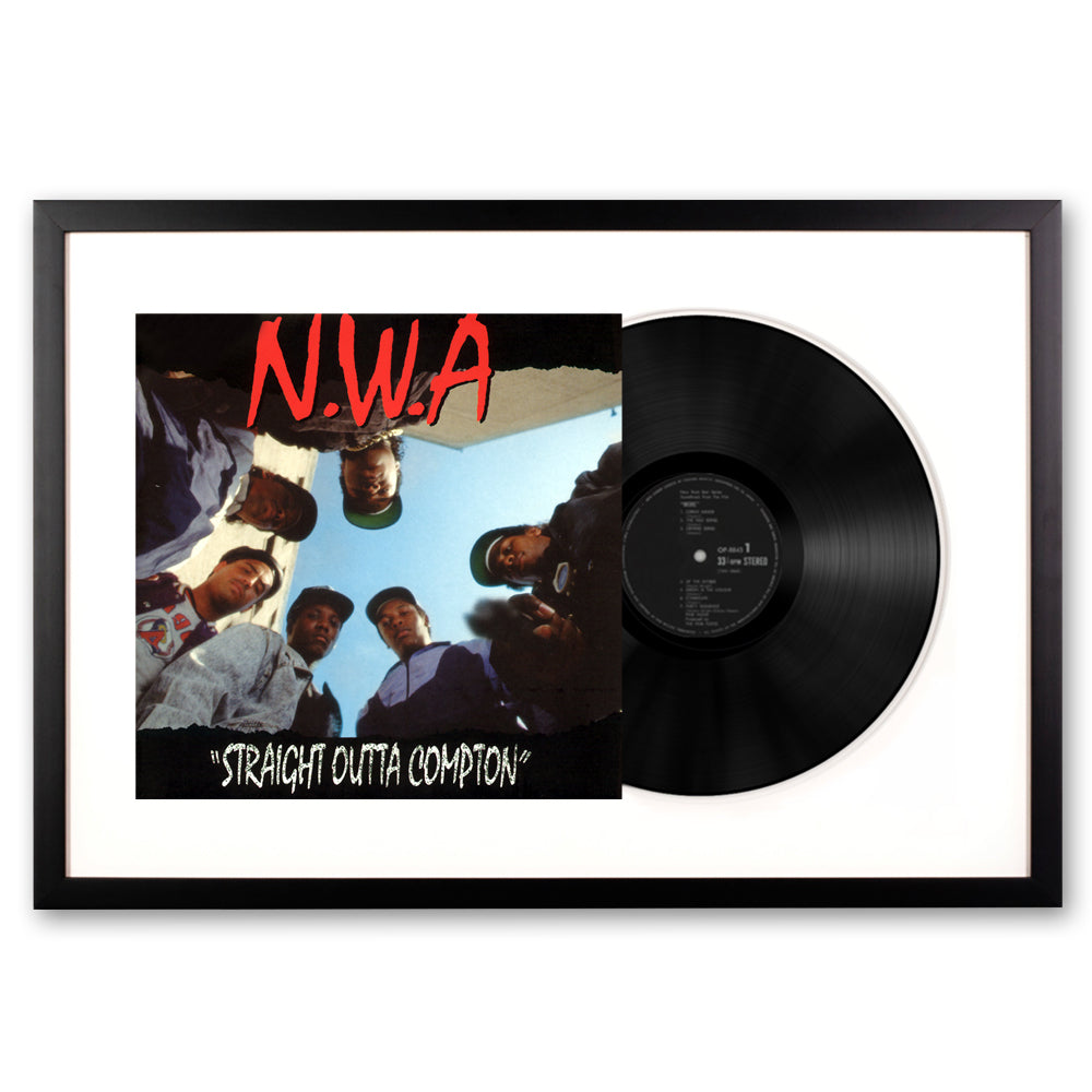 Framed N.W.A. Straight Outta Compton - Vinyl Album Art-Vinyl Art-Mood