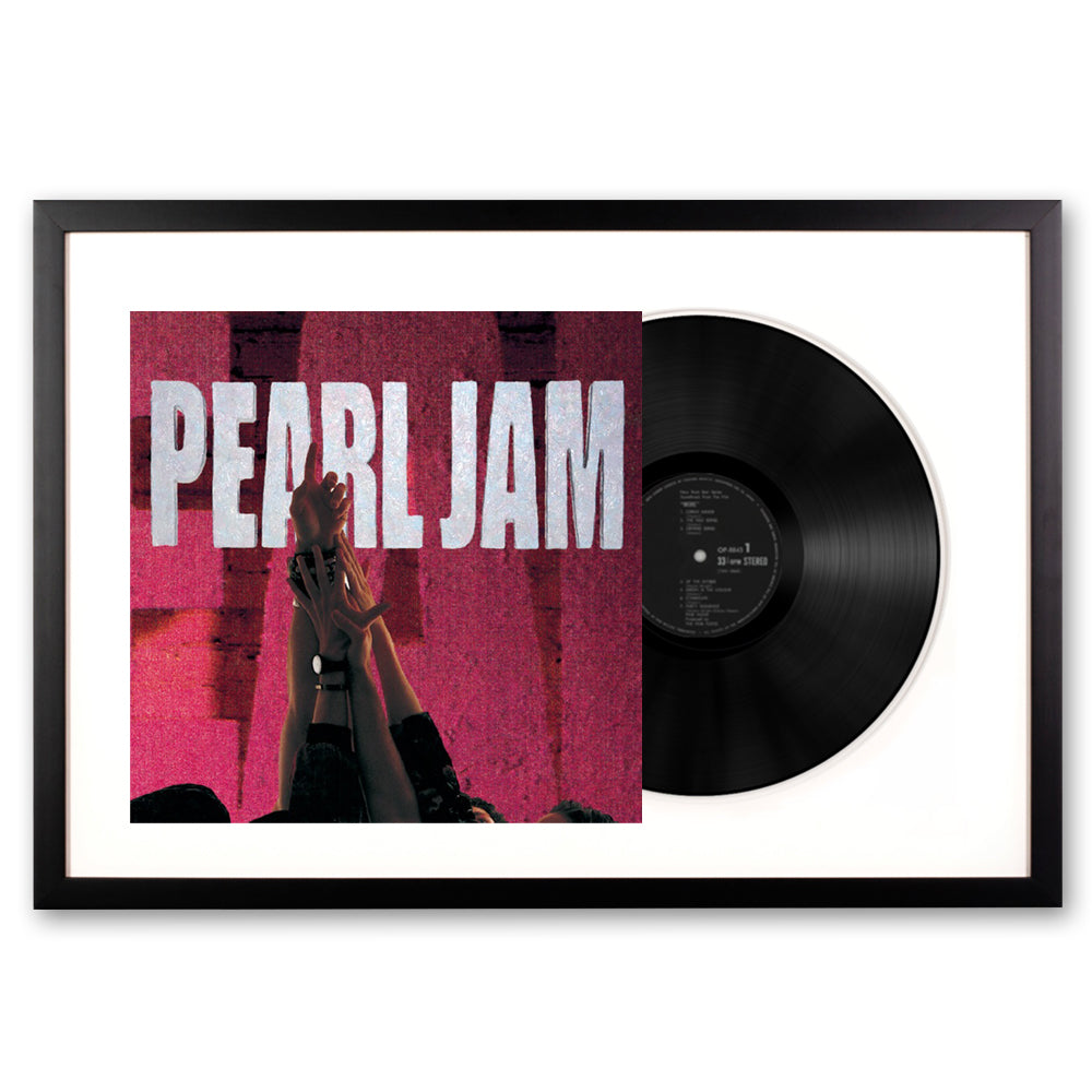 Framed Pearl Jam Ten Vinyl Album Art-Vinyl Art-Mood