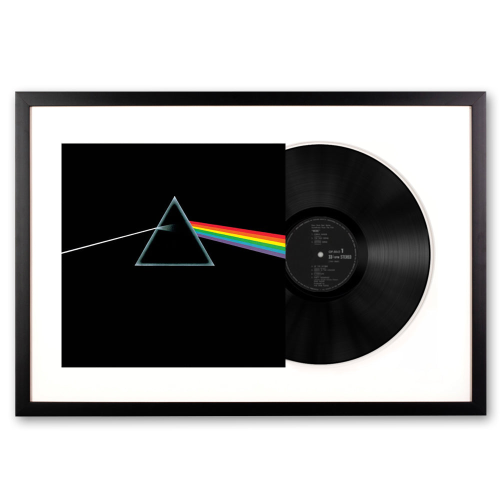 Framed Pink Floyd the Dark Side of The Moon Vinyl Album Art-Vinyl Art-Mood