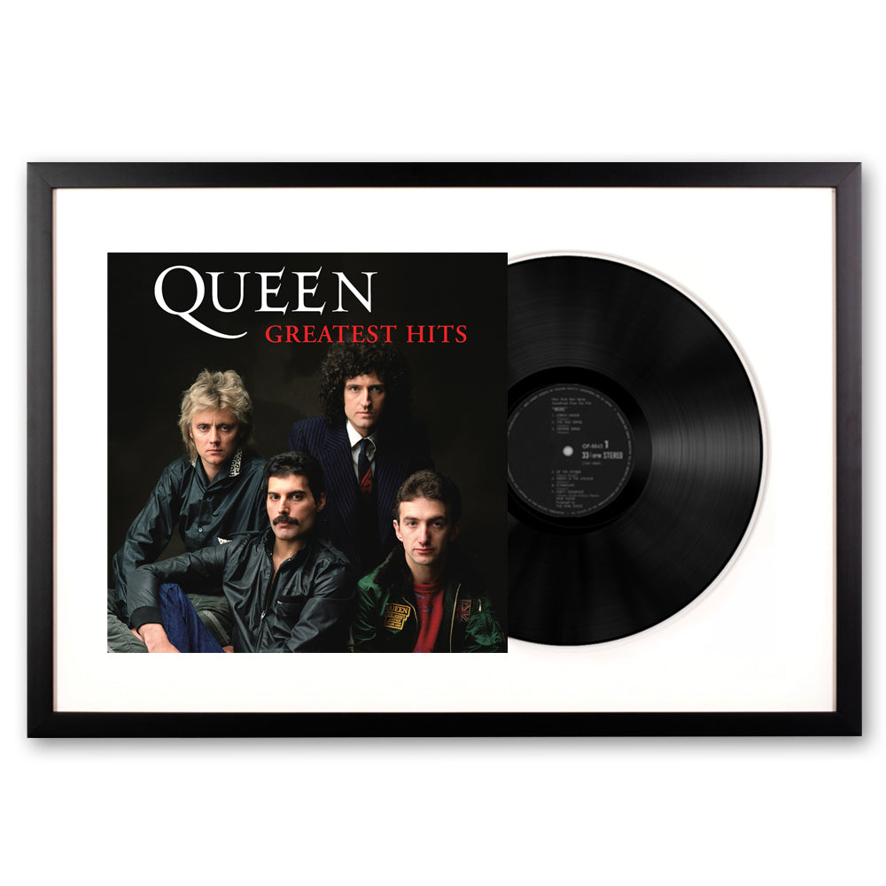 Framed Queen Greatest Hits - Double Vinyl Album Art-Vinyl Art-Mood