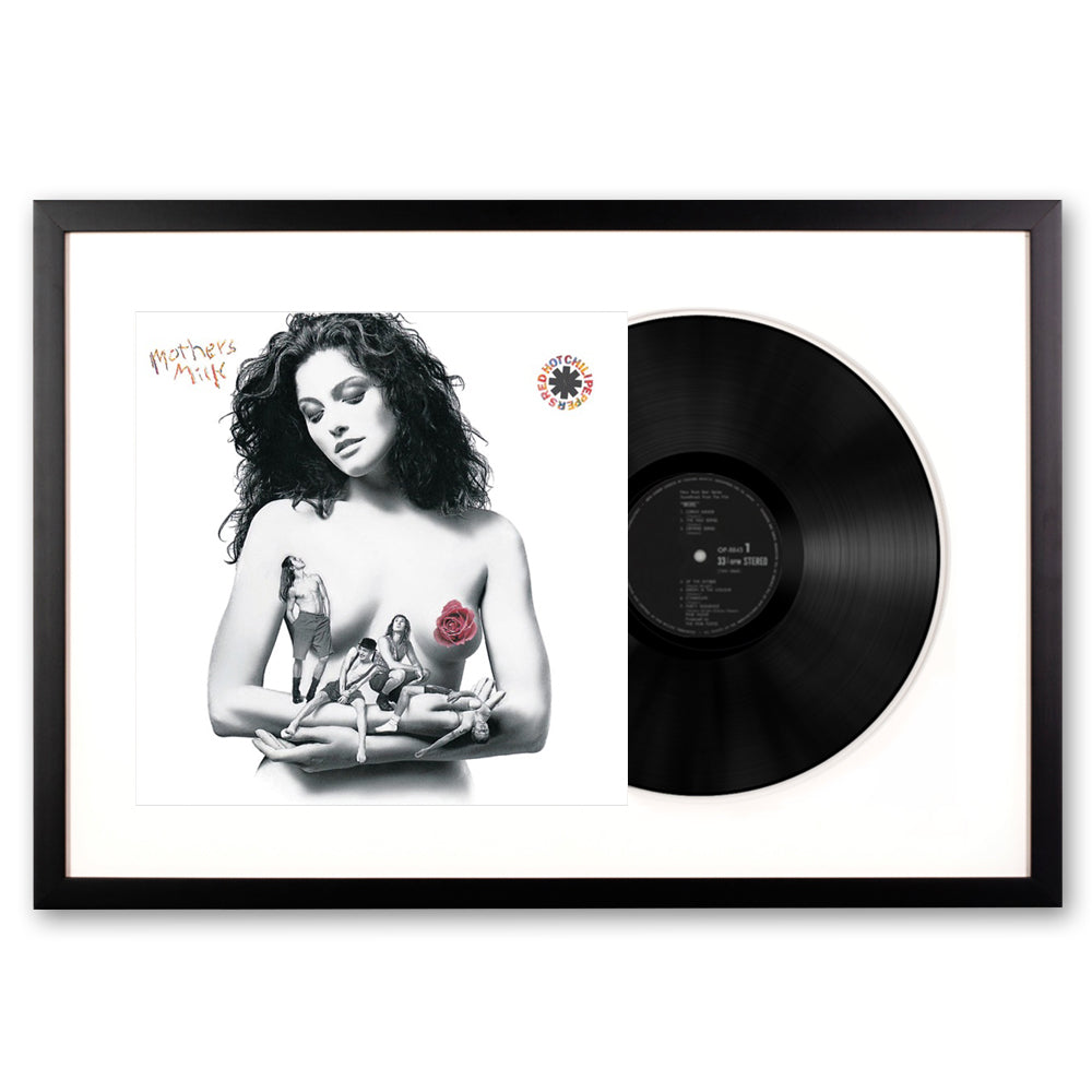 Framed Red Hot Chilli Peppers - Mothers Milk - Vinyl Album Art-Vinyl Art-Mood
