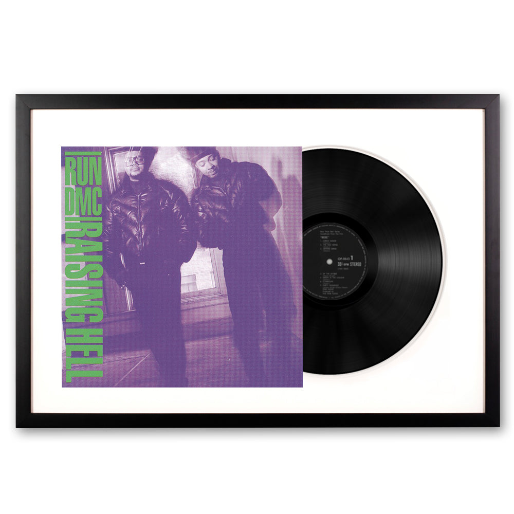 Framed Run DMC Raising Hell Vinyl Album Art-Vinyl Art-Mood