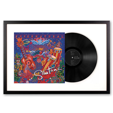 Framed Santana Supernatural Vinyl Album Art-Vinyl Art-Mood