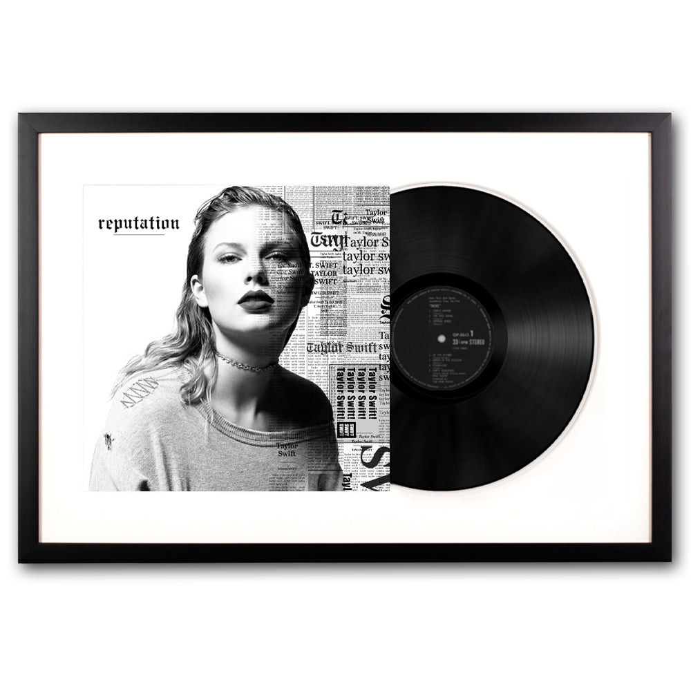Framed Taylor Swifts Reputation Vinyl Album Art-Vinyl Art-Mood