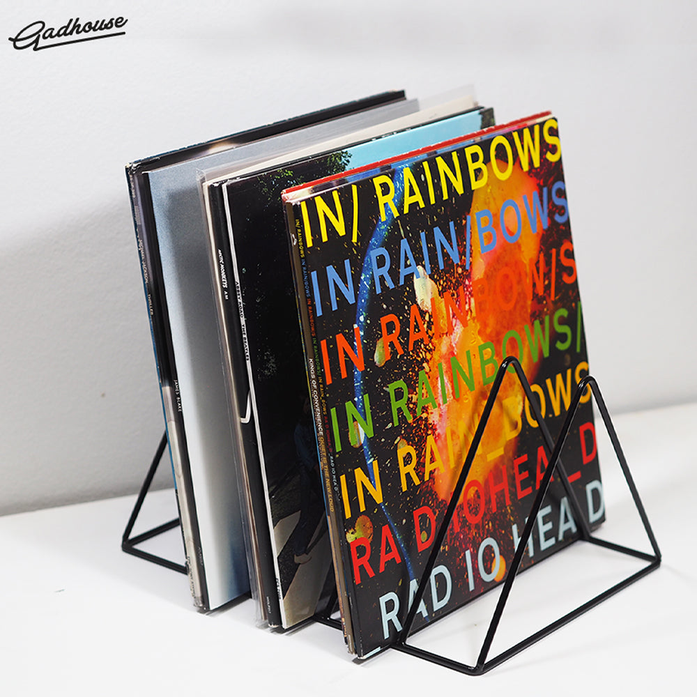 Gadhouse Vinyl Rack (Iron Wire) - Black-Gadhouse-Mood