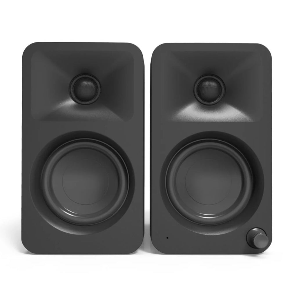 Kanto OBI3 Turntable - Matte Black with Kanto ORA 100W Powered Speakers - Black Bundle-Kanto-Mood