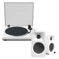 Kanto OBI3 Turntable - Matte White with Kanto ORA 100W Powered Speakers - White Bundle-Kanto-Mood