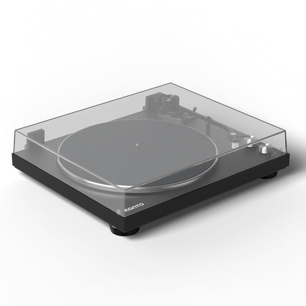 Kanto OBI3 Turntable with Bluetooth 5.3, Preamp, and Pitch Control - Matte Black-Kanto-Mood