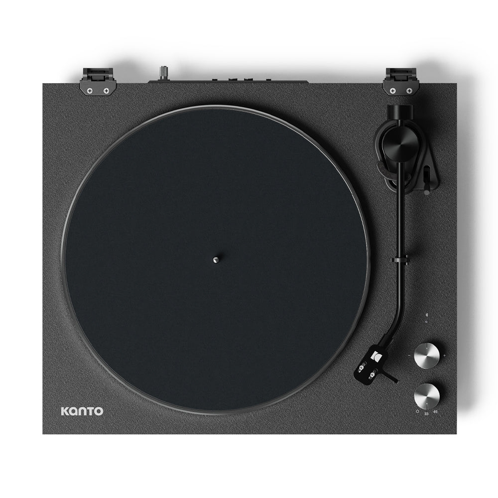 Kanto OBI3 Turntable with Bluetooth 5.3, Preamp, and Pitch Control - Matte Black-Kanto-Mood