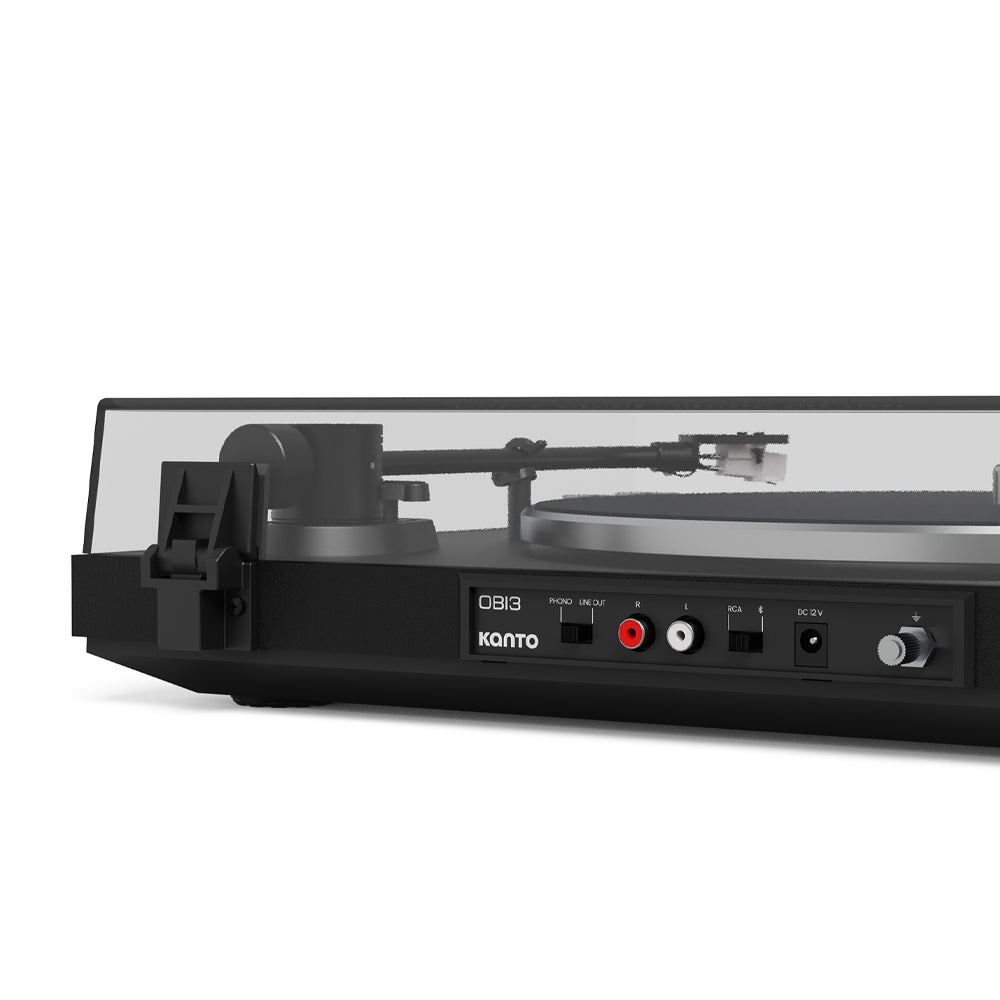 Kanto OBI3 Turntable with Bluetooth 5.3, Preamp, and Pitch Control - Matte Black-Kanto-Mood