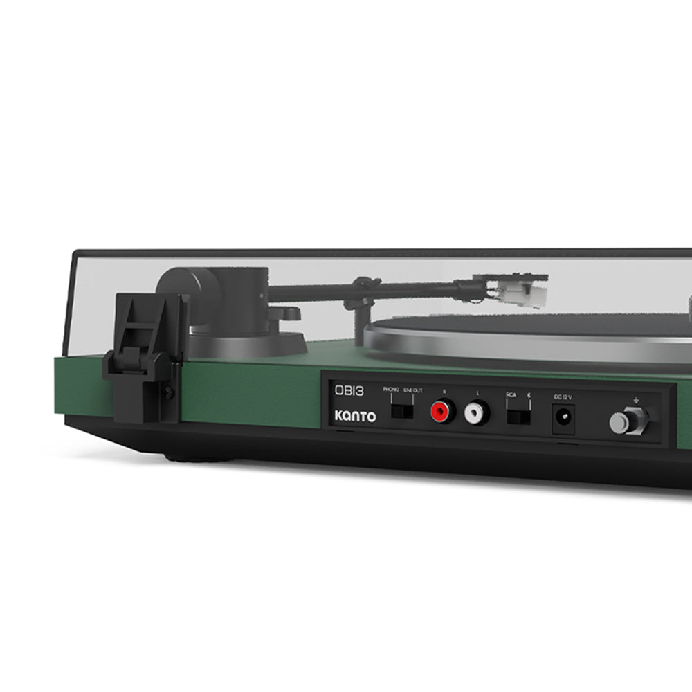 Kanto OBI3 Turntable with Bluetooth 5.3, Preamp, and Pitch Control - Matte Green-Kanto-Mood