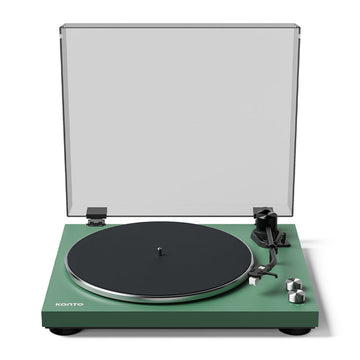 Kanto OBI3 Turntable with Bluetooth 5.3, Preamp, and Pitch Control - Matte Green-Kanto-Mood