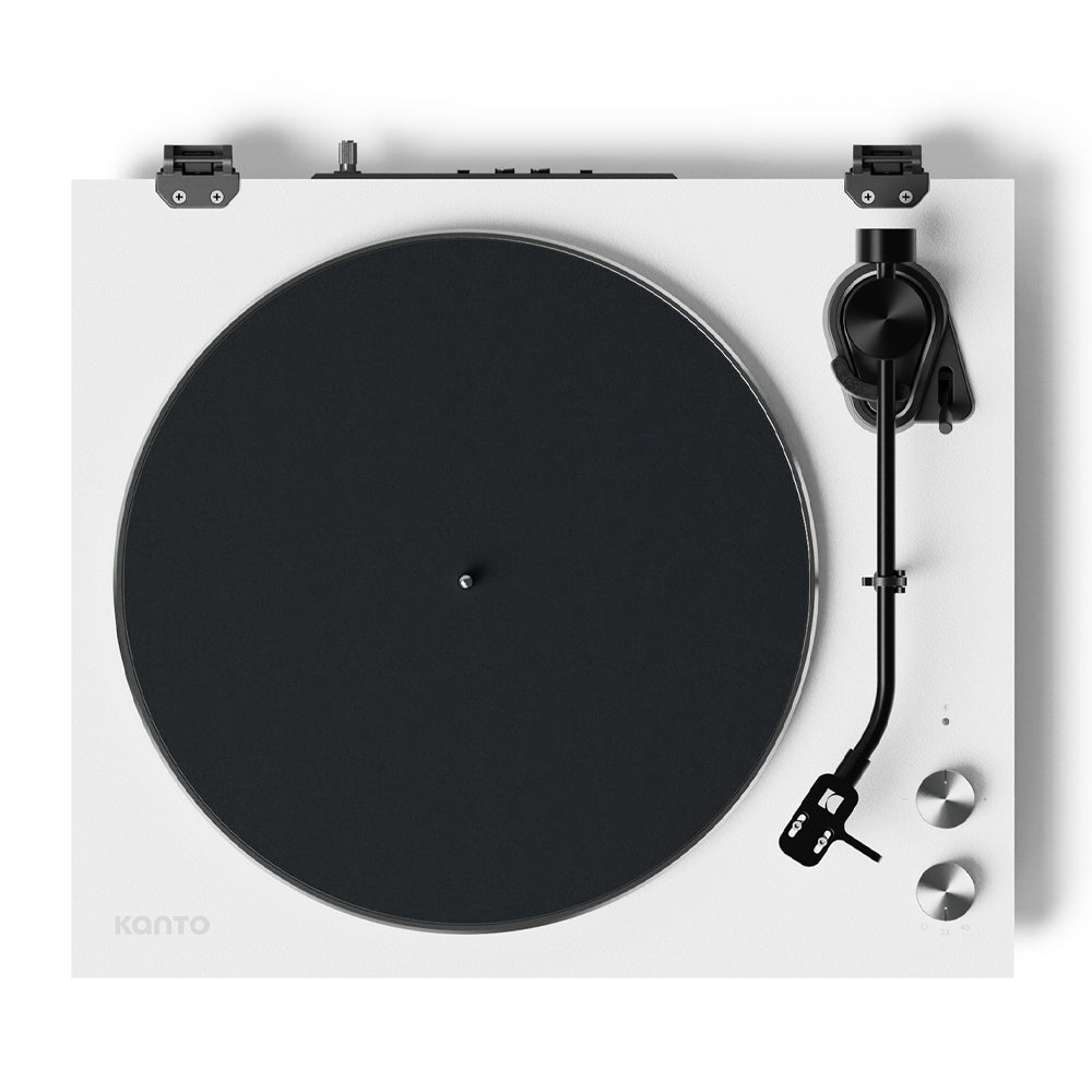 Kanto OBI3 Turntable with Bluetooth 5.3, Preamp, and Pitch Control - Matte White-Kanto-Mood