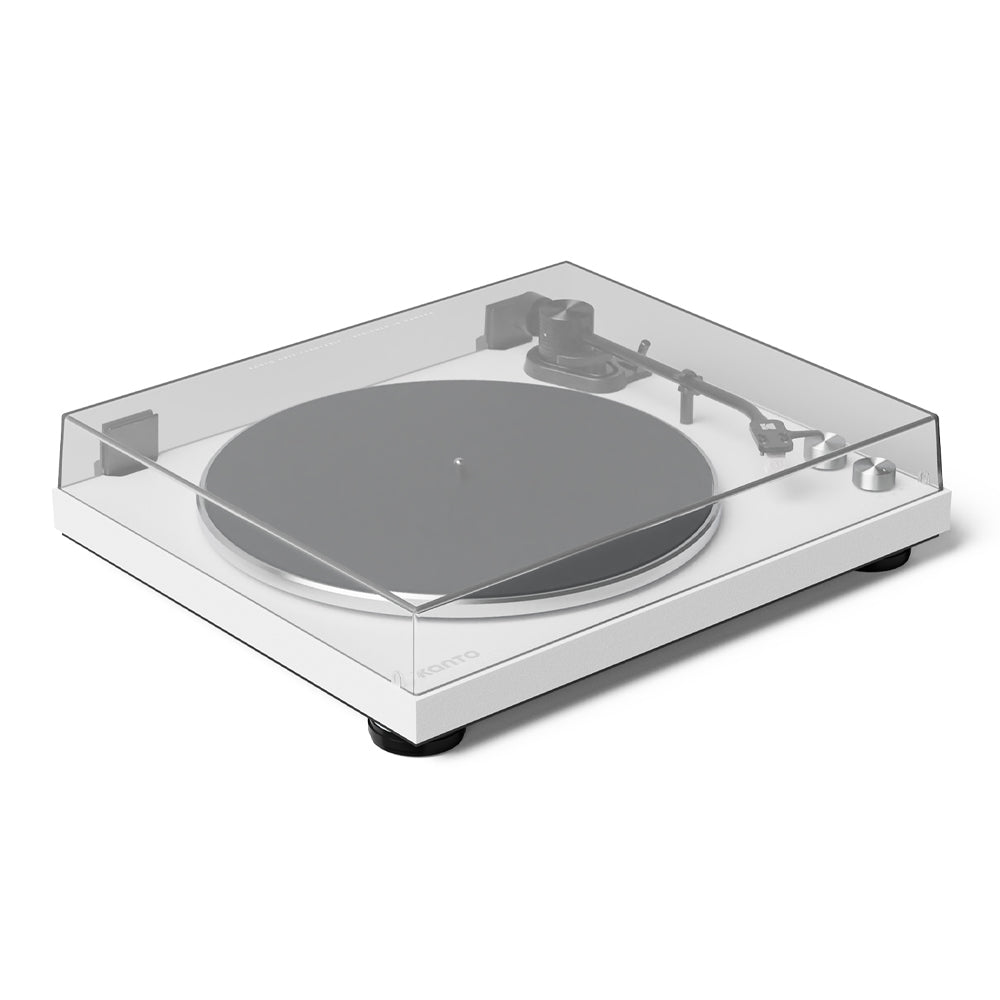 Kanto OBI3 Turntable with Bluetooth 5.3, Preamp, and Pitch Control - Matte White-Kanto-Mood