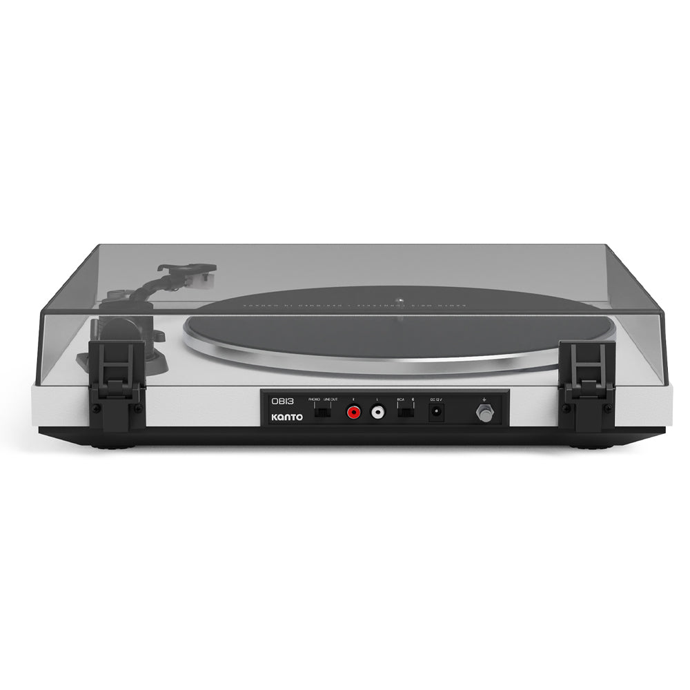 Kanto OBI3 Turntable with Bluetooth 5.3, Preamp, and Pitch Control - Matte White-Kanto-Mood