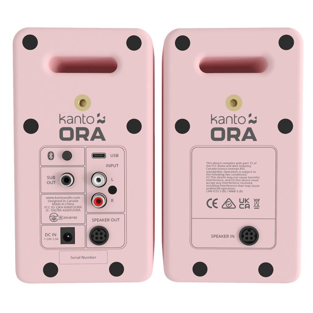 Kanto ORA 100W Powered Reference Desktop Computer Speakers with Bluetooth 5.0 Pink*-Kanto-Mood