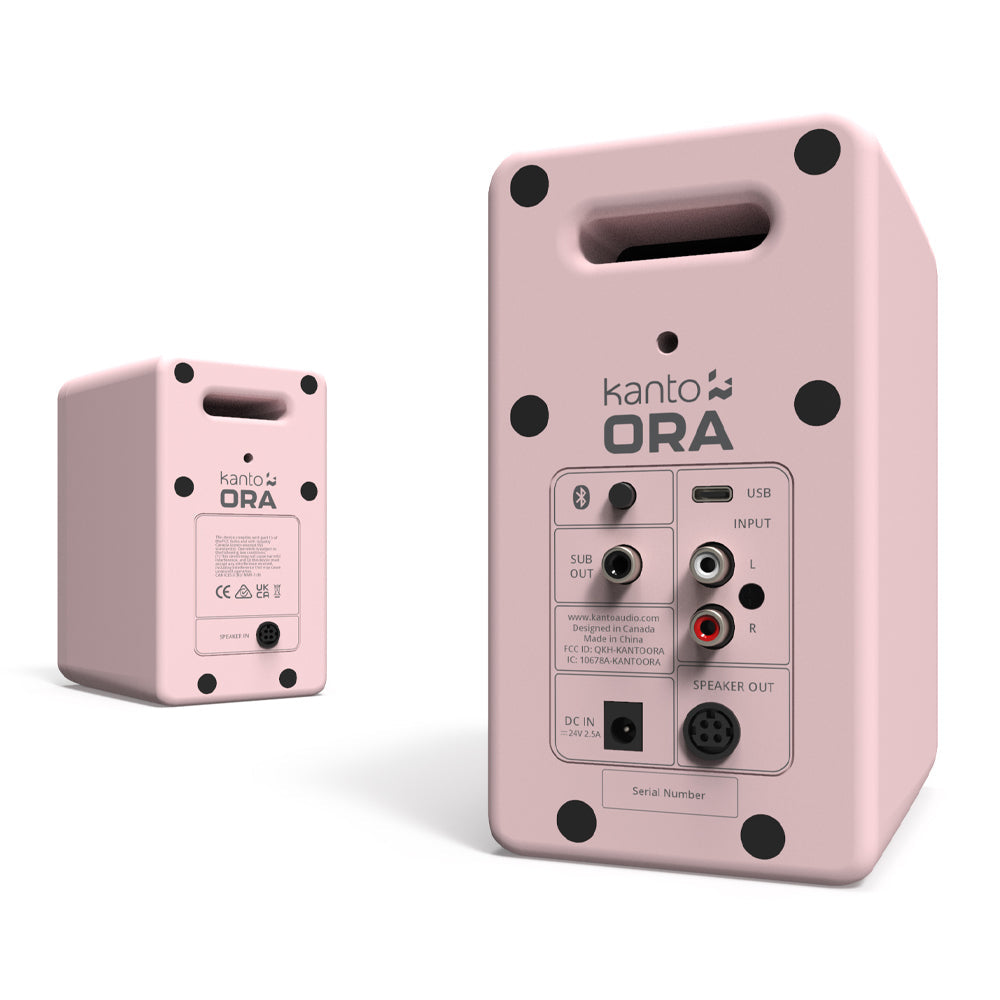 Kanto ORA 100W Powered Reference Desktop Computer Speakers with Bluetooth 5.0 Pink*-Kanto-Mood
