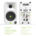 Kanto ORA 100W Powered Reference Desktop Computer Speakers with Bluetooth 5.0 White-Kanto-Mood