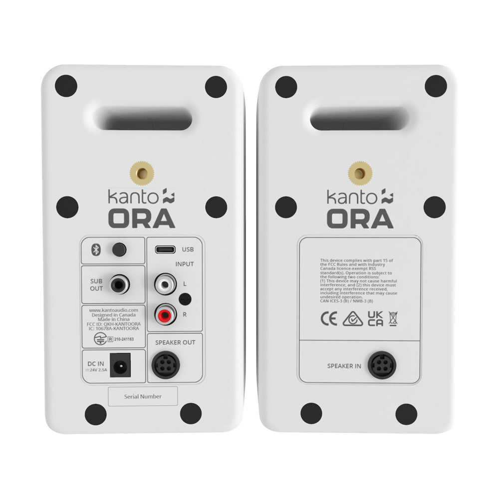 Kanto ORA 100W Powered Reference Desktop Computer Speakers with Bluetooth 5.0 White-Kanto-Mood